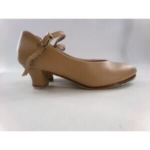 Dance Tap Shoes Theatricals T9800 Tan 5M Womens Slide Buckle